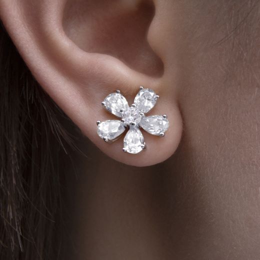 Silver earrings 3С155-0272