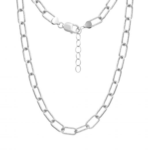 Silver necklace 3-398 606