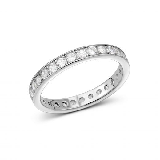 Silver ring with cubic zirconia 3K269-0032