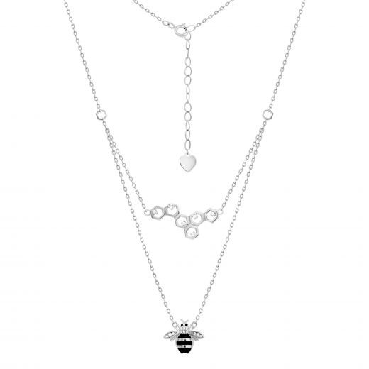 Silver necklace 3L096-0034