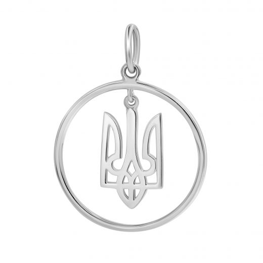 Подвес серебряный герб Украины П2/339