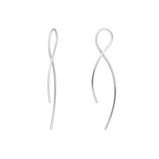 Silver earrings В096:ЭС-С2/2003