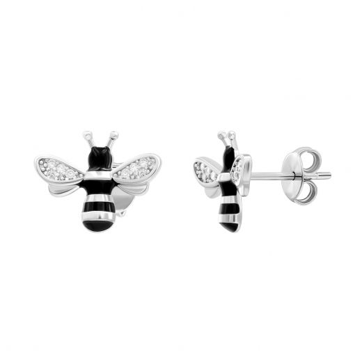 Silver earrings 3С096-0114