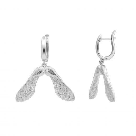 Silver earrings KRYLATKA KLENU 3С022-0005