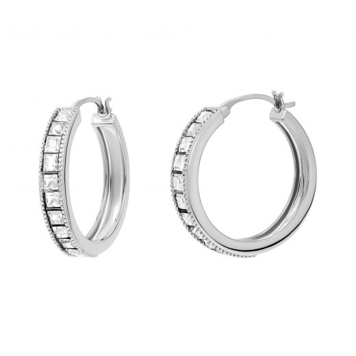 Silver earrings 3С269ЕС-0073