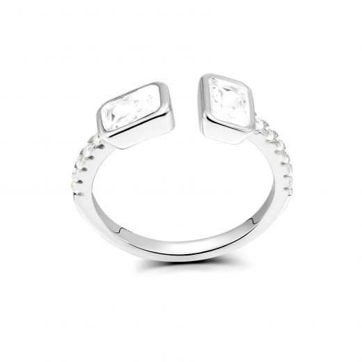 The ring is silver 3К269ЕС-0047