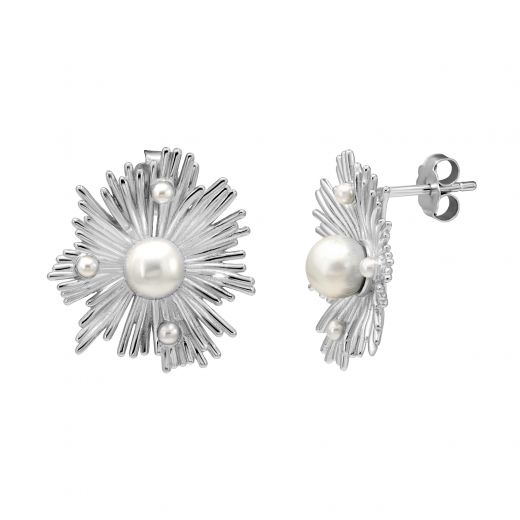 Silver earrings 3S269ЕС-0083