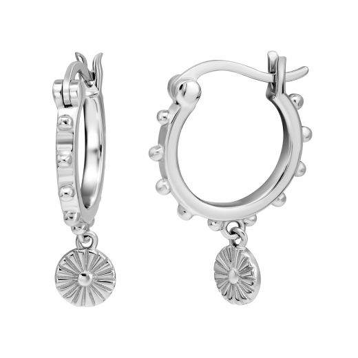 Silver earrings 3S269ЕС-0096