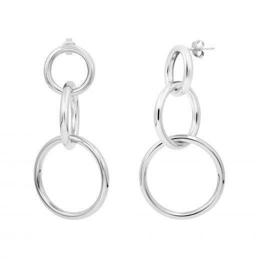 Silver earrings 3С269ЕС-0059