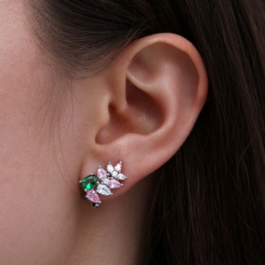 Silver earrings 3С656-0100