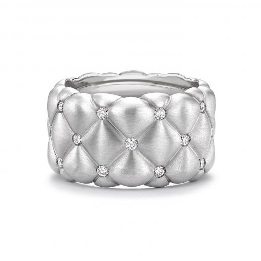 Ring with diamonds Treillage Bandeau