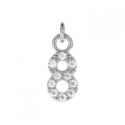 Pendant white rhodium 8