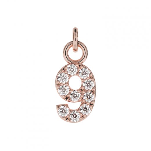 Pendant pink rhodium 9