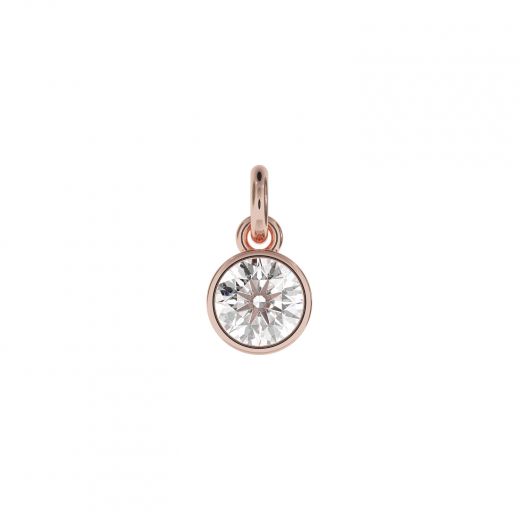 Pendant pink rhodium crystal