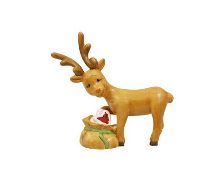 Figurine Deer with gifts Goebel