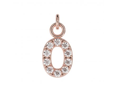 Pendant pink rhodium 0