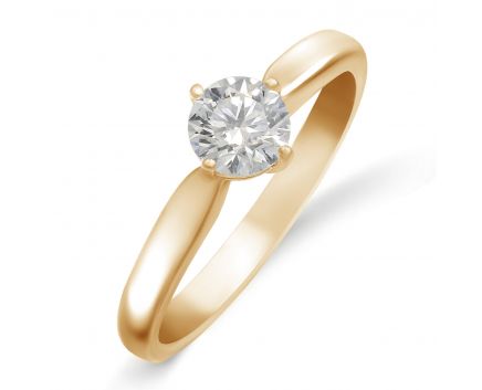 Rose gold ring with diamond ZARINA