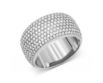 White gold ring with diamonds 1-160 245