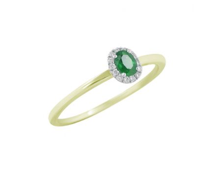 Rings with diamonds and emeralds 1-113 392
