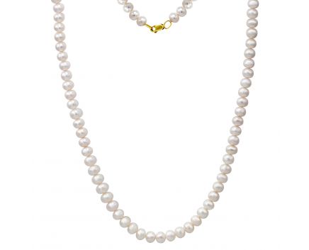 Necklace with pearls in yellow gold 1-157 318