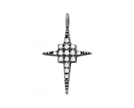 Pendant with diamonds in white gold 1P309-0160