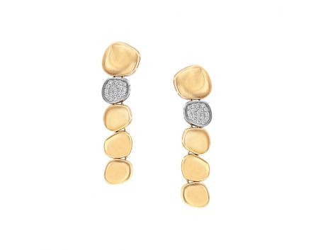 Earrings with diamonds in rose gold 1-197 620