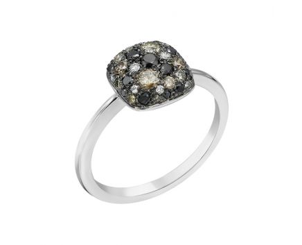 Ring in white gold with diamonds ZARINA