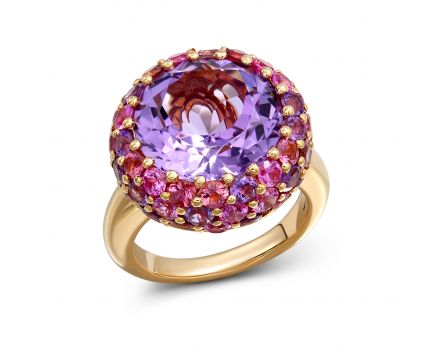 Ring with amethyst