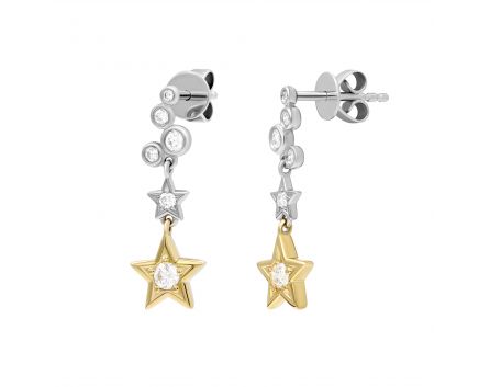 Earrings with diamonds Starfall