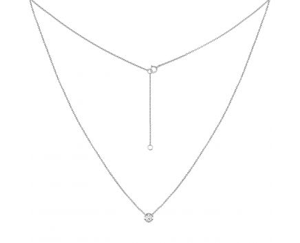 Necklace with diamond white gold