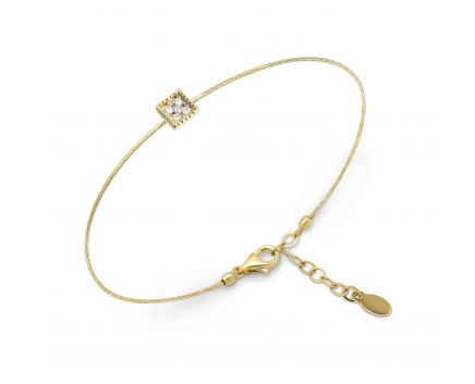 Bracelet with diamonds Equilibrium yellow gold