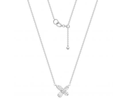 Necklace in white gold with diamonds 1L809-0112