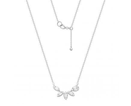 Necklace in white gold with diamonds 1L809-0113