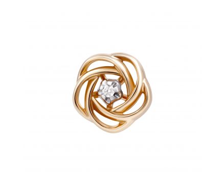 Pendant with a diamond in rose gold 1-208 102