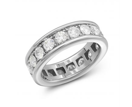 Ring with diamonds in white gold 1-208 283