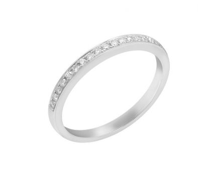 Ring with diamonds in white gold 1К034-1659