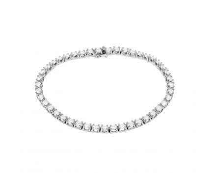 Bracelet with diamonds in white gold 1-210 775