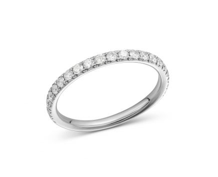 Ring with diamonds in white gold 1K034DK-1673
