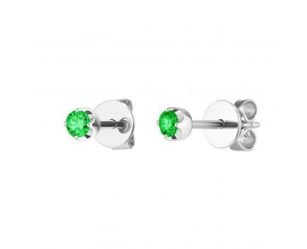 Earrings with emeralds in white gold Грекова 12а кв.41