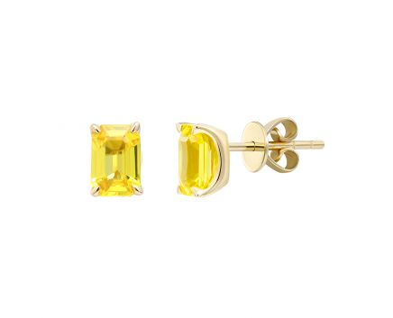 Sapphire earrings in yellow gold 1C034DK-1680