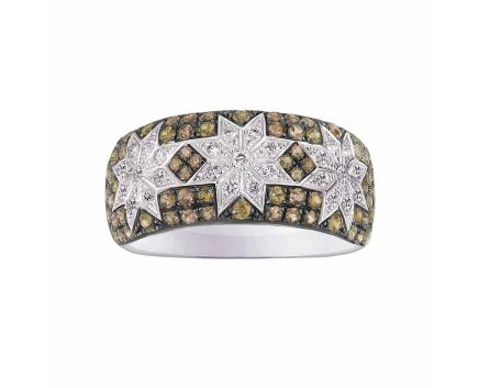 Ring with diamonds in white gold 1-243 255