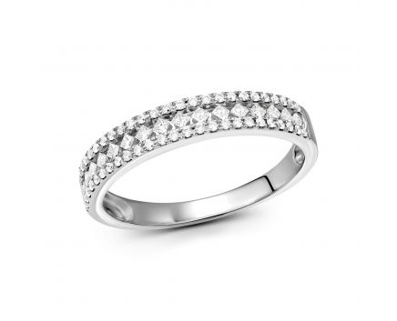 Ring with diamonds in white gold 1K551-0585