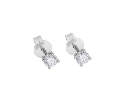 White gold diamond earrings 1С034ДК-1732-1