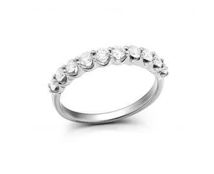 Ring with diamonds in white gold 1K034-1646-2