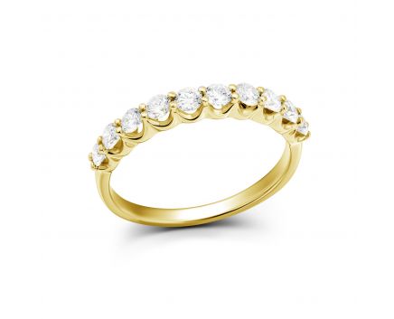Ring with diamonds in yellow gold 1K034DK-1725