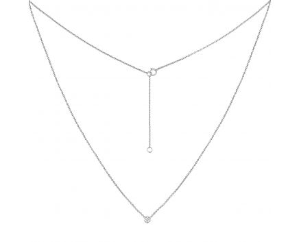 Necklace with diamonds in white gold 1L034-0168-2