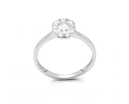 Ring with diamonds in white gold 1-244 352