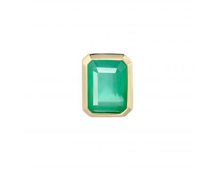 Emerald pendant in yellow gold 1П034ДК-0613