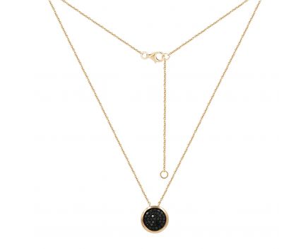 Necklace with a diamond in rose gold 1-245 773