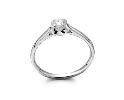 Ring with diamonds in white gold 1K377DK-0032